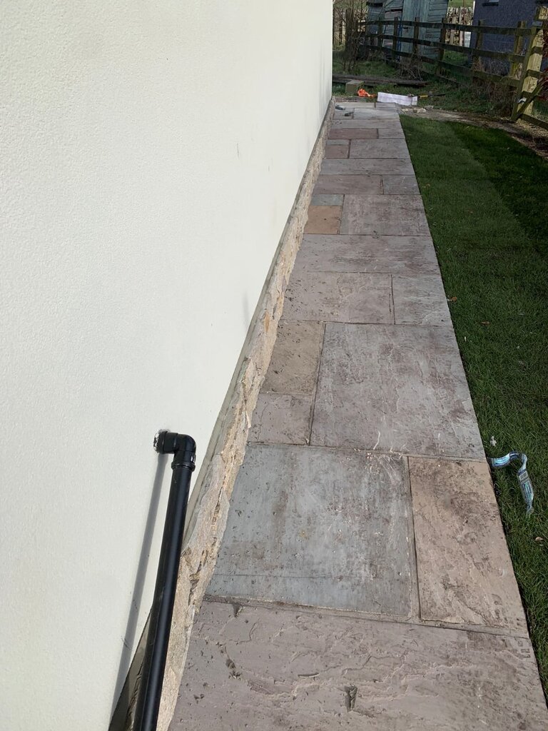Back of house after exterior renovation